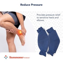Rolyan Heel/Elbow Protector, XXX-Large, Navy Blue, Foam Padded