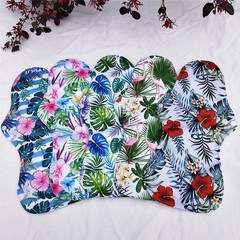 Stylish 6pc Reusable Menstrual Pad Set with Waterproof Storage Bag included