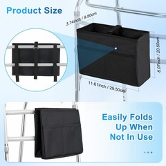 Walker Basket, Basket for Walkers with Multi Pockets, Hand-free Carry Pouch S…
