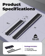 Adjustable Wheelchair Ramp 6FT Telescoping Portable Ramps for Steps Aluminum …