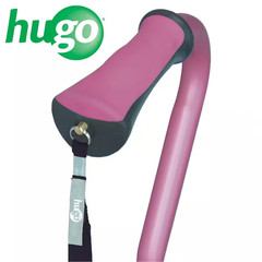 Adjustable Quad Cane for Right or Left Hand Use, Small Base, Rose NEW