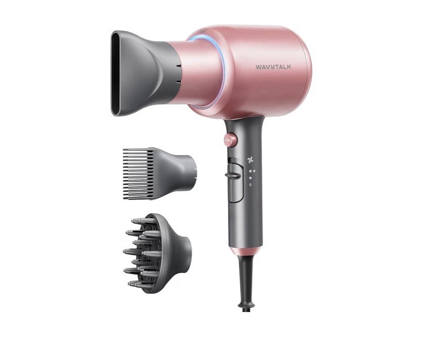 Wavytalk Hair Dryer Diffuser Blown Away Ionic Hair Dryer For Curly Hair Comb
