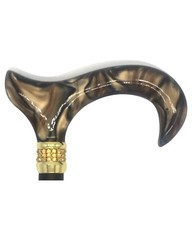 Classy Walking Canes Adjustable Fashionable Bronze Rhinestone and Pearls