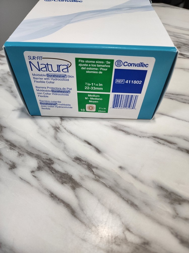 ConvaTec Natura 411802, Moldable Technology Skin Barrier 7/8-1 1/4″- Pack of 10