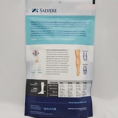 Salvere Sz M Unisex Knee High Compression Socks White Casual Wear 20-30 MmHg