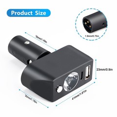 Electric Wheelchair Led Light Power Wheelchair Accessories,3 Pin XLR Head Hig…