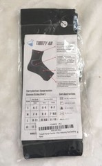 Thirty 48 Black Plantar Fasciitis Socks XL NEW NIP Reduces Pain Swelling