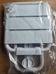 Heavy-Duty Folding Shower Seat with Grab Bar – 500 Lbs Capacity, Anti-Slip