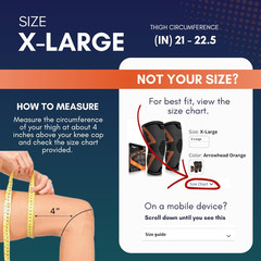 PhysFlex Knee Brace for Pain Relief – Knee Compression Sleeves for Men and Women