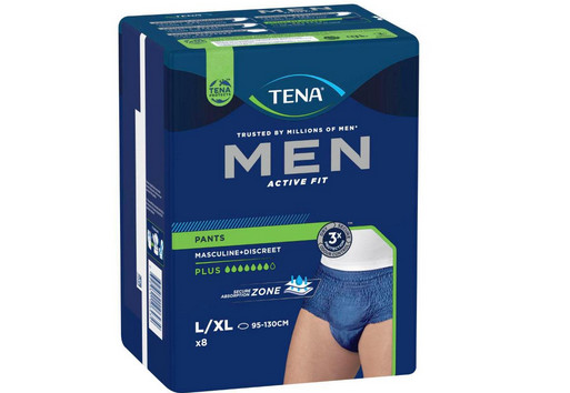Tena Men ACTIVE FIT PLUS PANTS Maxi Level L/XL 95-130cm EIGHT PACK Masculine*
