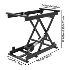 29.92*16.54*7.87in 24V Black Electric Scissor Lift Table For Material Handling