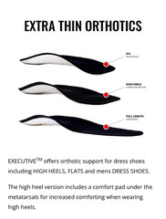 Redi-Thotics Executive Dress Orthotics High Heels Size A Men 5–6.5 Women 6–7.5 S