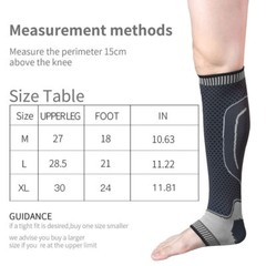 Calf Compression Sleeve Ankle Brace Leg Support Socks Foot Fasciitis Pain Relief