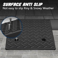 Rubber Curb Ramp,2 Pack,6″ Rise Height,11023Ibs, Capacity Driveway Ramps,18.9…