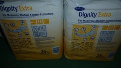 Lot of 2 Dignity Extra Moderate Bladder Control Liners – 25 Ct. Each – New!!