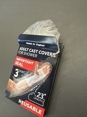 NEW Adult Cast Covers for Shower – Waterproof Seal – 23″ Length – 2 Remain