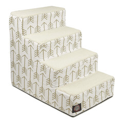 Majestic Pet Portable Pet Stairs Soft Sherpa Steps Foam Feeling Steps For Dogs