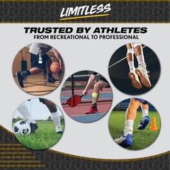Ultra Zoom Ankle Brace – Soft Shell Hinged Support for Small/Medium, Black