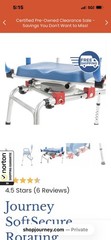 Journey Health & Lifestyle Soft Secure Sliding & Rotating Transfer Bench / Tub B
