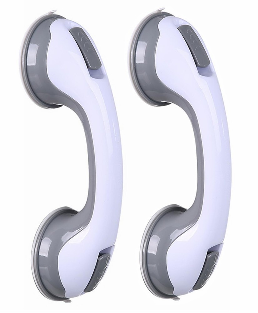 2 Pack Grab Bars for Bathtubs and Showers Suction Cup Grab Bar, Heavy Duty Sh…