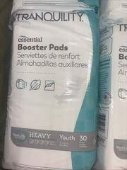 30 COUNT, Booster Pad Tranquility Essential 12×3.5 Heavy, BRAND NEW 4 Bags