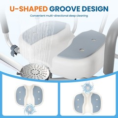 Rotating Bariatric Bath Chair Full Armrest Back Support