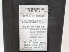 Cybex International 4800-006 Polyurethane Foam Patient Support Molded Cushion