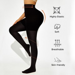 15-20 mmHg Compression Pantyhose for Women – High Waist Light Support Tights