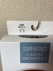Lynco Casual Orthotics – L600 Men’s 14 Copper Guard