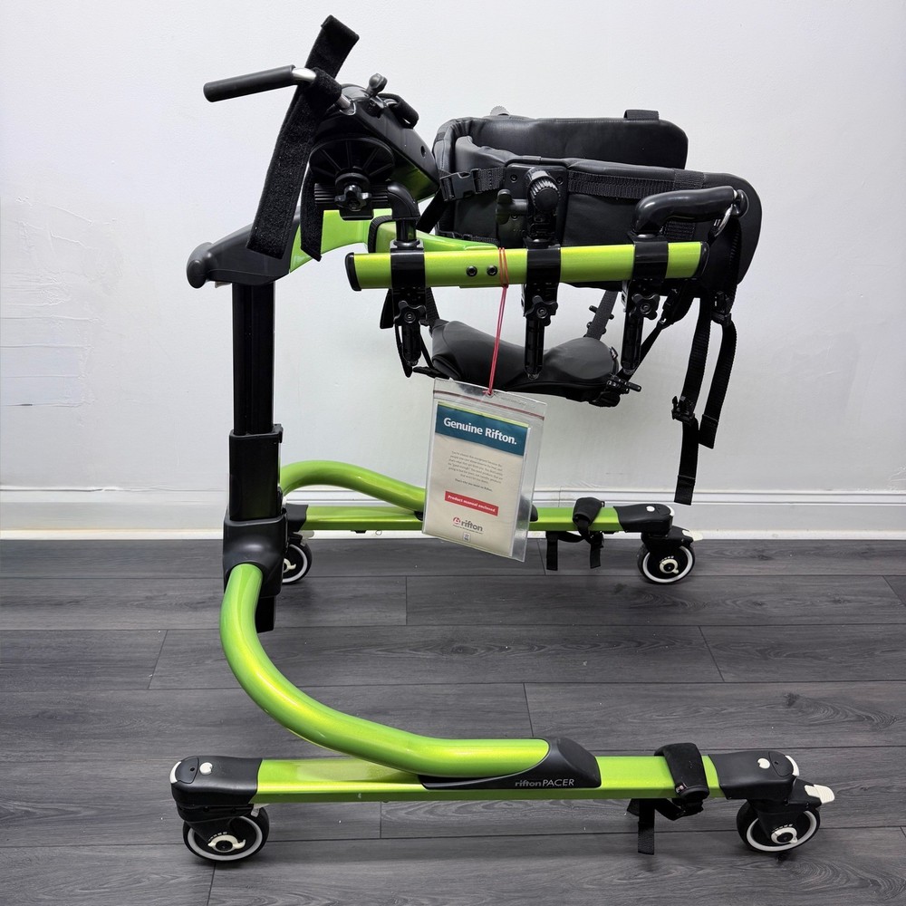 Rifton Pacer Gait Trainer XL Lime Green Adult Mobility Walker 250lb Capacity