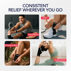 Dr. Arthritis Ankle Brace, Lightweight Foot Sleeve for X-Large, Black