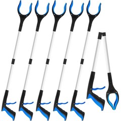 6 Pack 32″ Heavy Duty Trash Grabber Tool – Foldable Reacher with Ergonomic Handl