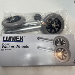 Lumex 5” Walker Wheels Improves Moving Attach to 1″ Standard Tubing ,Adjustable