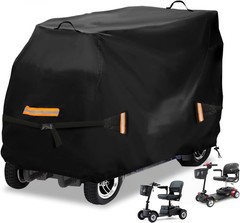 Waterproof Mobility Scooter Cover 55″Heavy Duty Wheelchair Storage Cover 600D