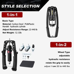 Twister Arm Exerciser – Adjustable 22-440lbs Hydraulic Power, Home Chest Expa…