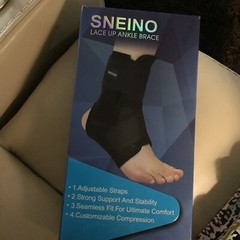 SNEINO Ankle Brace ~Adjustable Lace Up Ankle Brace ~Size Small ~Unisex Men Women