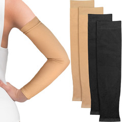 2 Pairs Full Forearm Tattoo Cover up Compression Sleeves Band Concealer Support