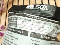 SB SOX 3 Pair Compression Socks S/M 15-20mmHg Beige Men 6-9 Women 7-10 NEW