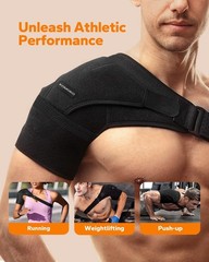 Shoulder Brace for Rotator Cuff Support, Adjustable Arm Sling for Pain Relief, C