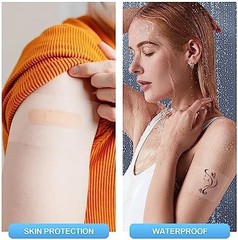 50 Pieces Transparent Stretch Adhesive Bandage Large Waterproof Transparent Film