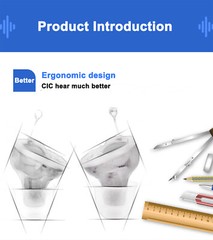 New Hearing Amplifier (CIC) Complete In Canal,Invisible,Super mini,Adjustable,