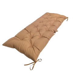 Eoieov Outdoor Bench Cushions 40 in with Ties Waterproof 40″L*20″W*3″T, Khaki