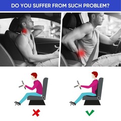 MINUPWELL Truck Seat Cushion, 2PC 100% Memory Foam Seat Cushion for Truck Dri…