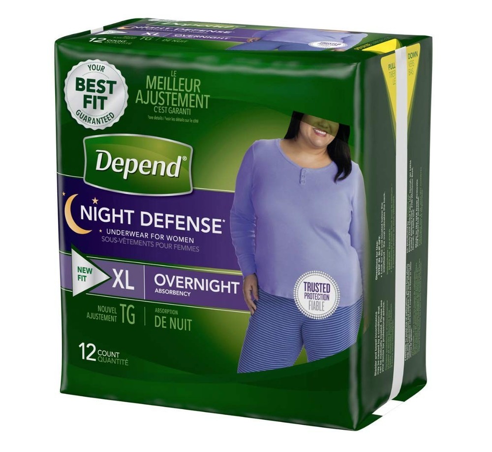 Extra Large Overnight Depends – Night Defense Incontinence Underwear for Women –