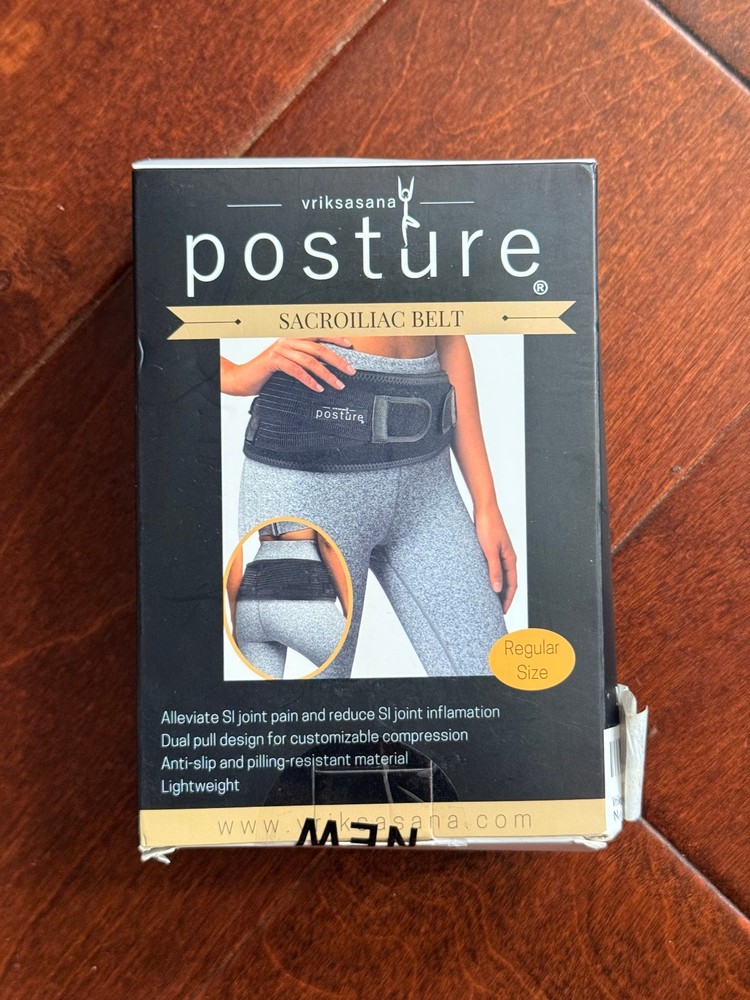 Vriksasana Posture Sacroiliac Hip Belt for Women and Men Reg Size 32″-45″