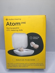Audien Atom One Rechargeable OTC Hearing Aids… BRAND NEW