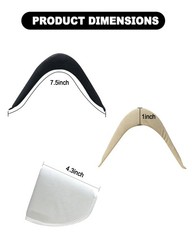 Serobela 3 Pairs 2.5cm Thick Removable Shoulder Pads for Womens Clothing | Sh…