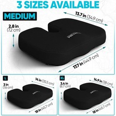 Washable Memory Foam Cushion with U-Shaped Cutout for Ultimate Sitting Comfort