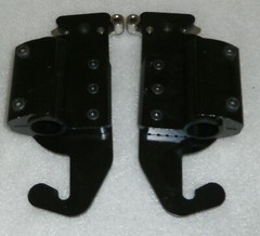 SET OF 2 WHEELCHAIR BACK SUPPORT BRACKET GOOD AS PICTURE