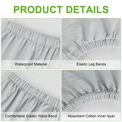Adult Plastic Pants, Waterproof Diaper Covers for Incontinence, Leak Proof Un…